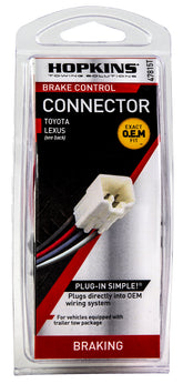 Hopkins 47815T Plug-In Simple Brake Control Connector for Toyota (2003-2010)